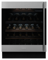 Винный шкаф SMEG CVI338LX3 (петли слева) нерж. сталь / черное стекло 
