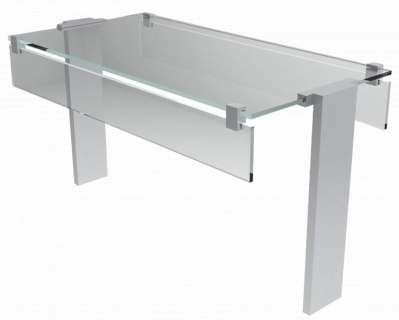 Настольная полка Optima Shelf 1010/TC гнутая т-образная
