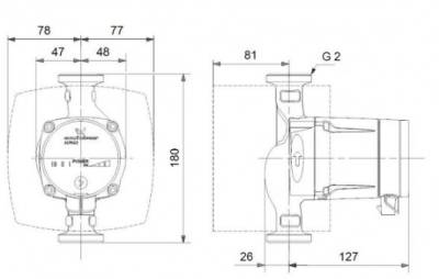 Циркуляционный насос Grundfos ALPHA2 L 32-40 180